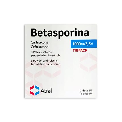Imagen de BETASPORINA 1G/3.5ML X 1 DOSIS TRIPACK