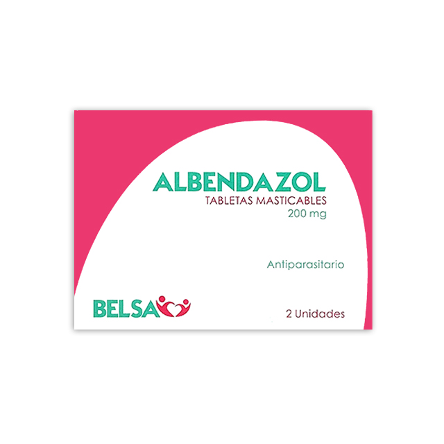 Imagen de ALBENDAZOL 200MG X 2 TABLETAS BELSA