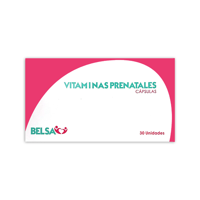 Imagen de VITAMINAS PRENATALES X 30 CAPSULAS BELSA