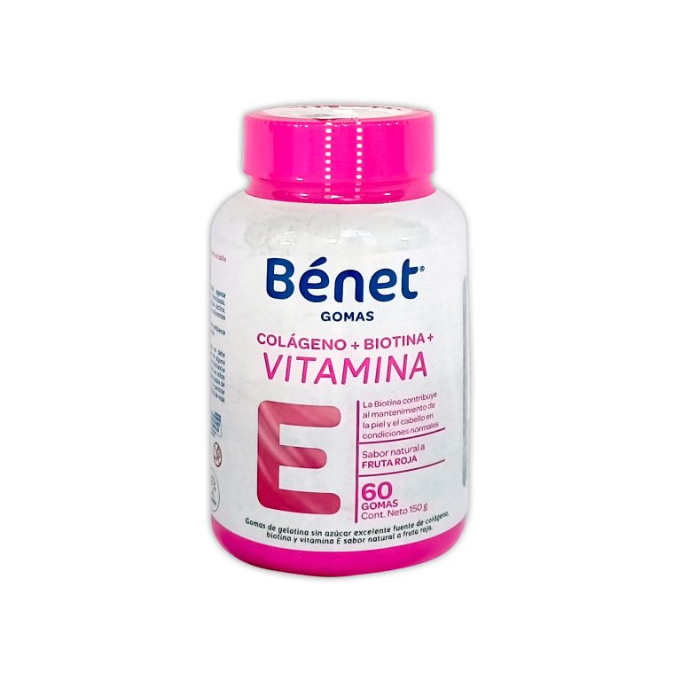 Imagen de VITAMINA E+COLAGENO+BIOTINA BENET 150G X 60 GOMAS
