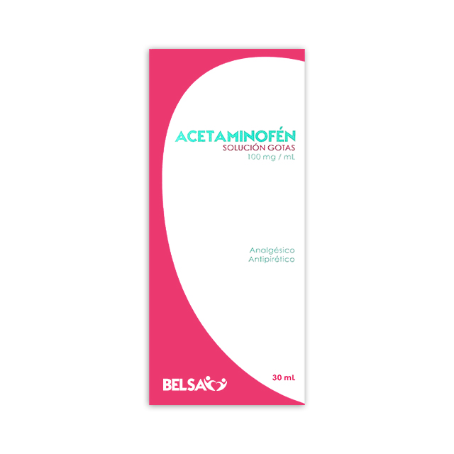 Imagen de ACETAMINOFEN 100MG/ML GOTAS 30ML BELSA