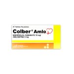 Imagen de COLBER AMLO 10/5MG X 30 TABLETAS
