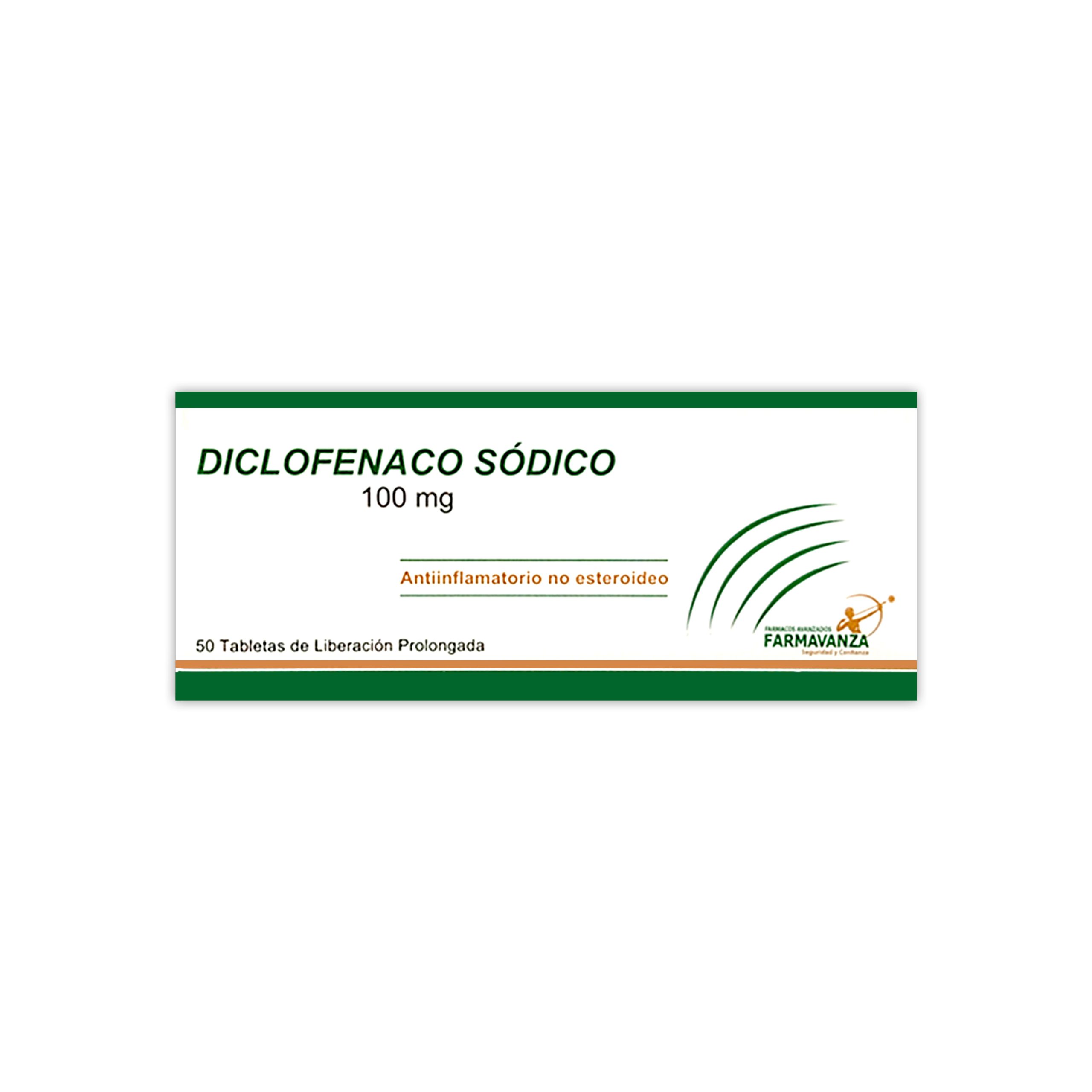 DICLOFENACO SODICO 100MG X TABLETA DE LIBERACION PROLONGADA FARMAVANZA Imagen de DICLOFENACO SODICO 100MG X TABLETA DE LIBERACION PROLONGADA FARMAVANZA