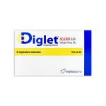 Imagen de DIGLET 50000UI X 4 CAPSULAS BLANDAS