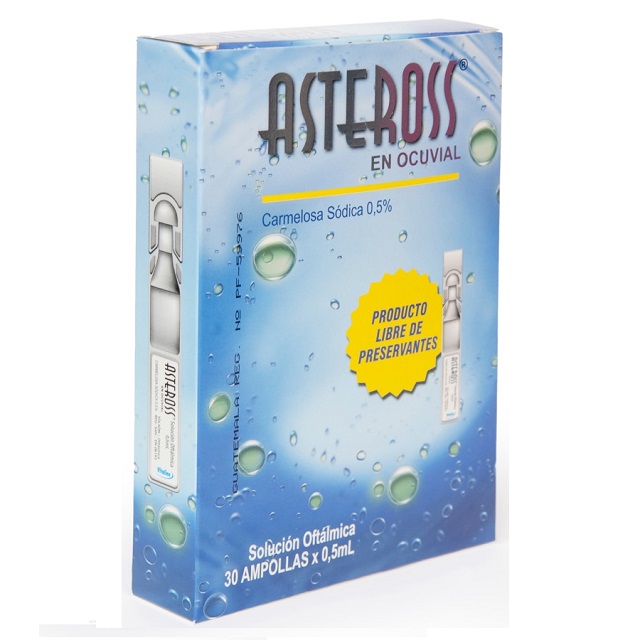 ASTEROSS EN OCUVIAL SOLUCION OFTALMICA 0.5 ML X 30 AMPOLLAS Imagen de ASTEROSS EN OCUVIAL SOLUCION OFTALMICA 0.5 ML X 30 AMPOLLAS