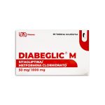 Imagen de DIABEGLIC M 50MG/1000MG X 30 TABLETAS