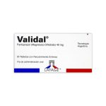 Imagen de VALIDAL 40MG X 30 TABLETAS