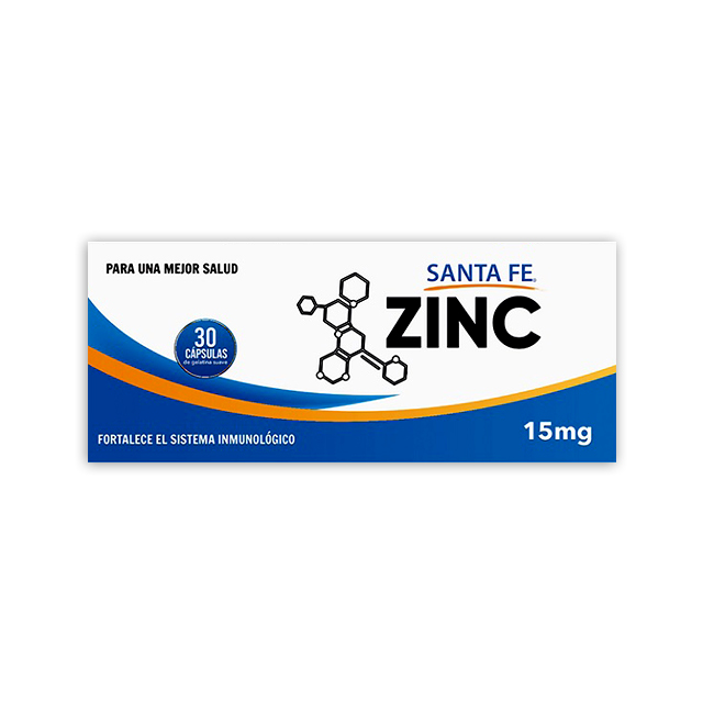 Imagen de ZINC 15 MG X 30 CAPSULAS SANTA FE
