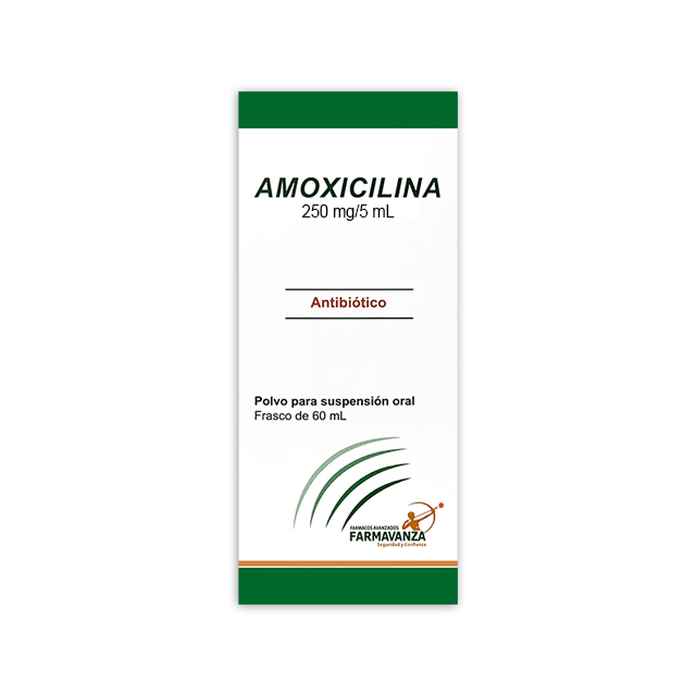 AMOXICILINA POLVO 250MG/5ML X 60ML FARMAVANZA Imagen de AMOXICILINA POLVO 250MG/5ML X 60ML FARMAVANZA