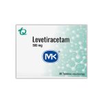 Imagen de LEVETIRACETAM 500 MG X 30 TABLETAS MK