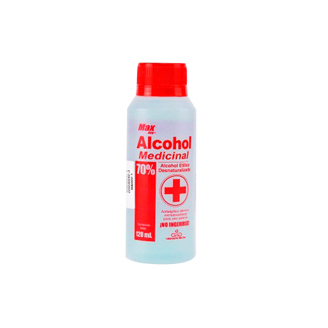 Imagen de ALCOHOL ETILICO MAX 70% X 120 ML