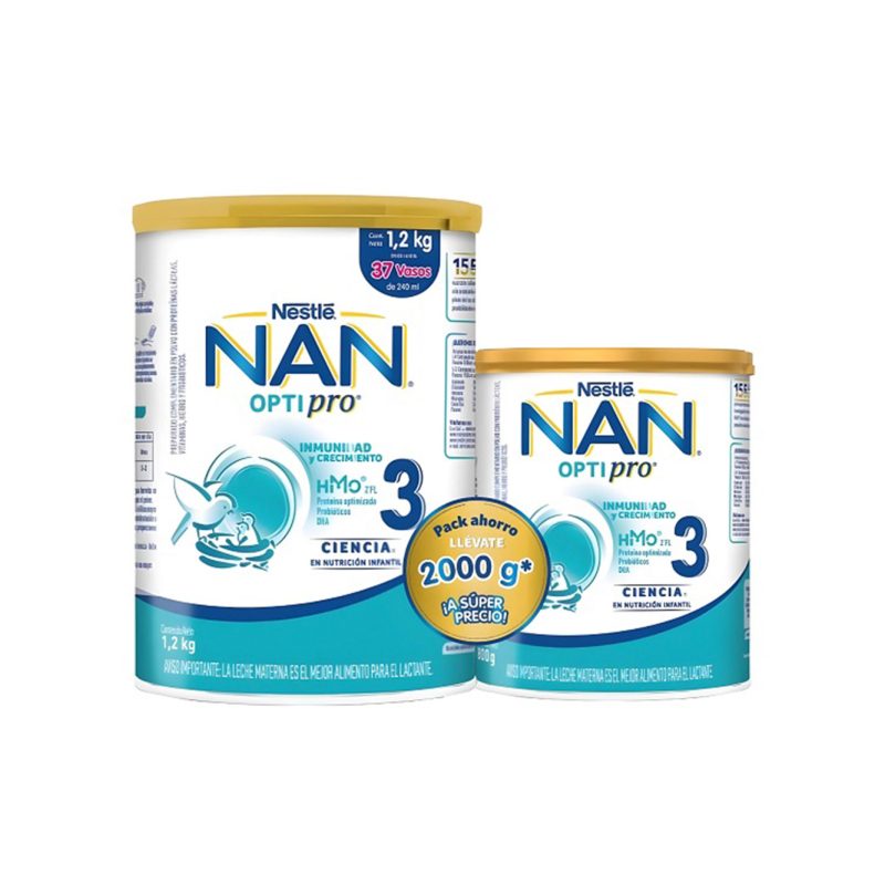 Imagen de NAN 3 OPTIPRO HMO X 1.2 KILOS + 800G