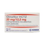 Imagen de OLMENOR HCTZ 20MG/12.5 MG X 28 COMPRIMIDOS