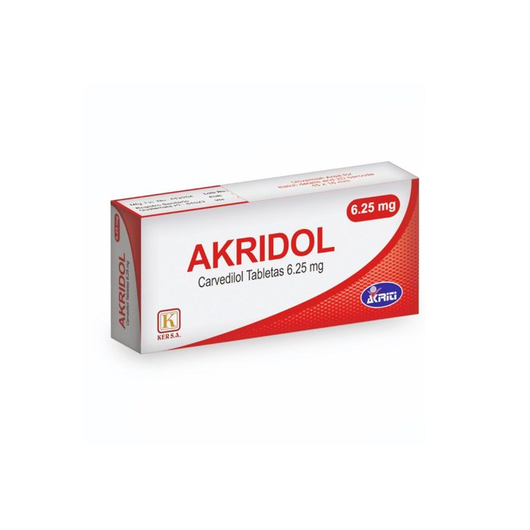 Imagen de AKRIDOL 6.25MG X 30 TABLETAS