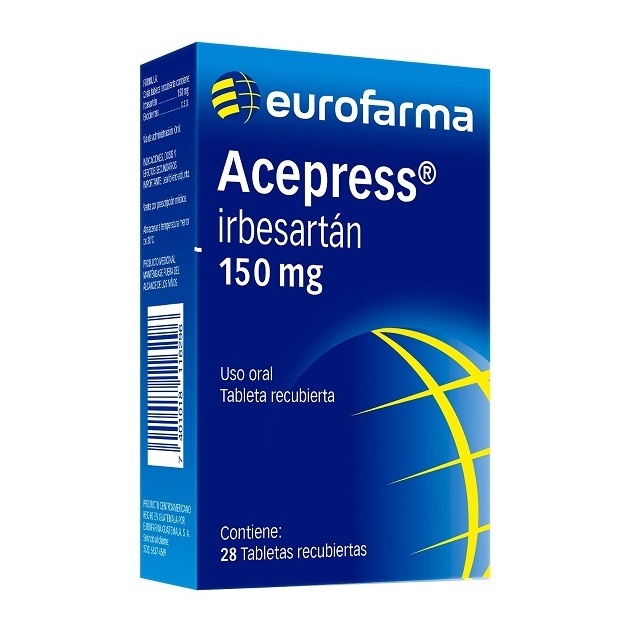 Imagen de ACEPRESS 150MG X 28 TABLETAS RECUBIERTAS
