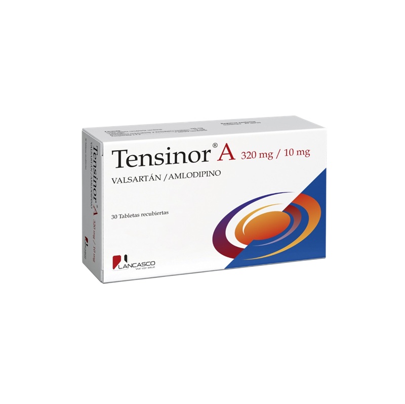 TENSINOR A 320 MG/10 MG X 30 TABLETAS RECUBIERTAS Imagen de TENSINOR A 320 MG/10 MG X 30 TABLETAS RECUBIERTAS