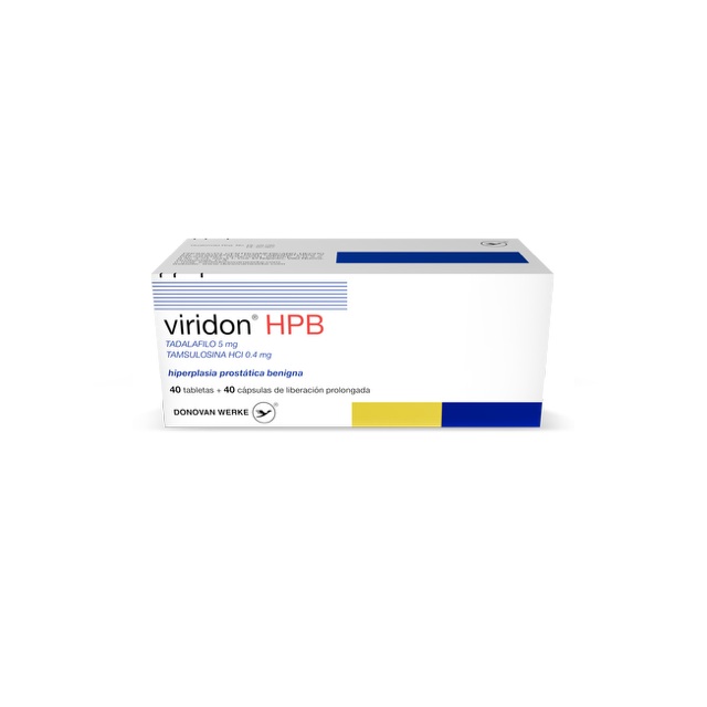 Imagen de VIRIDON HPB 5MG/0.4MG X 40 TAB + 40CAP