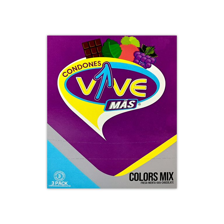 Imagen de VIVE COLORS MIXTO * CAJA 3 CONDONES
