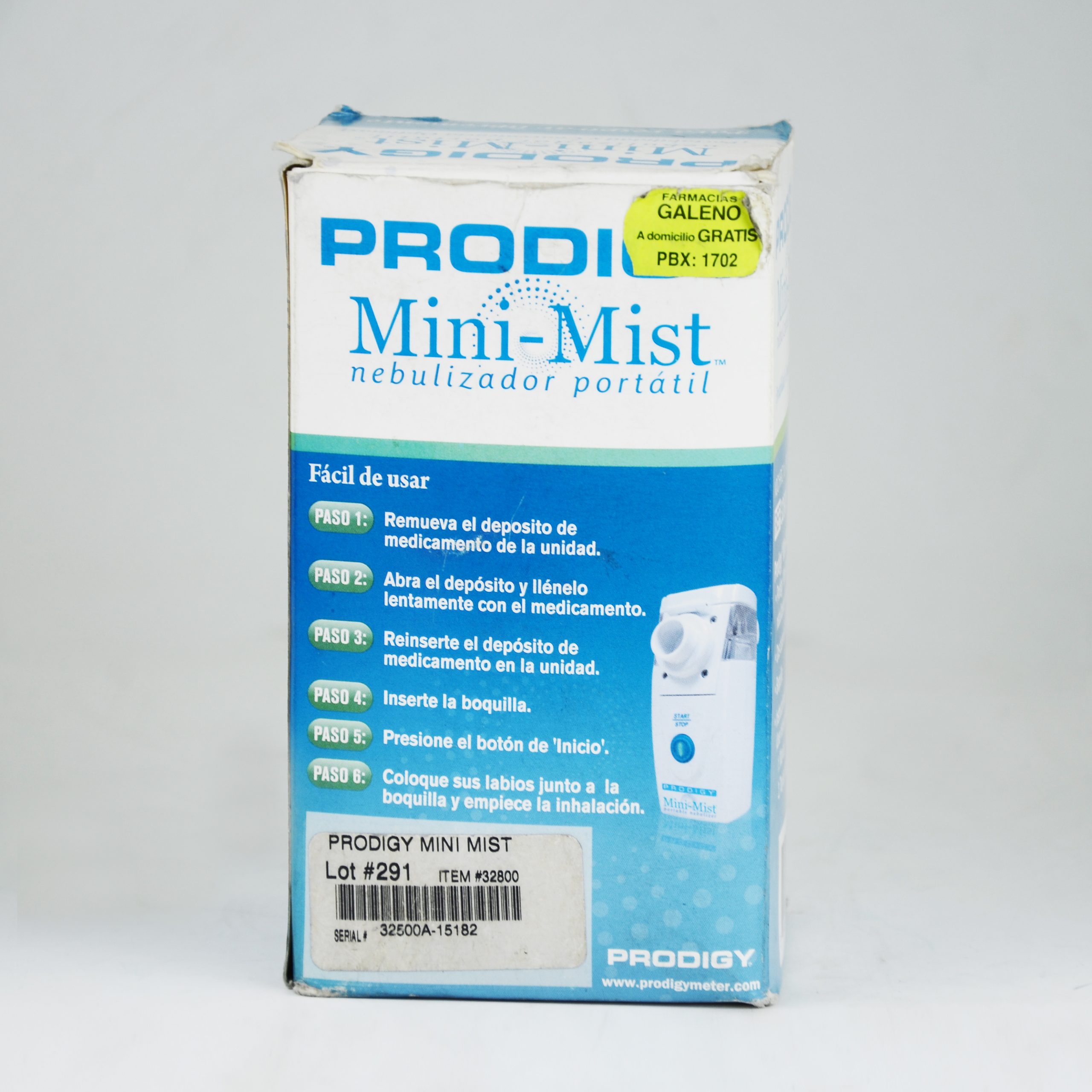 NEBULIZADOR PRODIGY MINI-MIST PORTATIL Imagen de NEBULIZADOR PRODIGY MINI-MIST PORTATIL