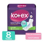 Imagen de KOTEX NOCTURNA MANZANLLA C/ALAS * 8 TOALLAS