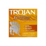 Imagen de TROJAN ECSTASY TEXTURIZADO * 2 CONDONES