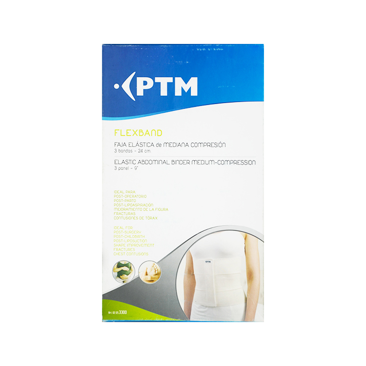 FAJA POST OPERATORIA 3 BANDAS TALLA L Imagen de FAJA POST OPERATORIA 3 BANDAS TALLA L