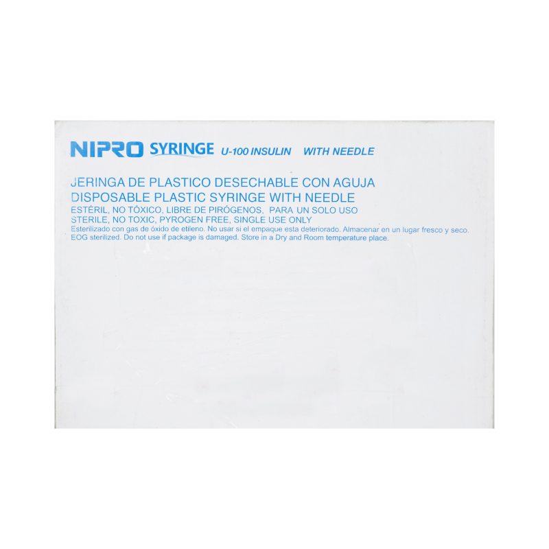 Imagen de JERINGA PARA INSULINA NIPRO 8MM * 31G(0.5ML) * 1 UNIDAD