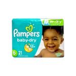 Imagen de PAMPERS TALLA 6 BABY DRY * 21 PAÑALES