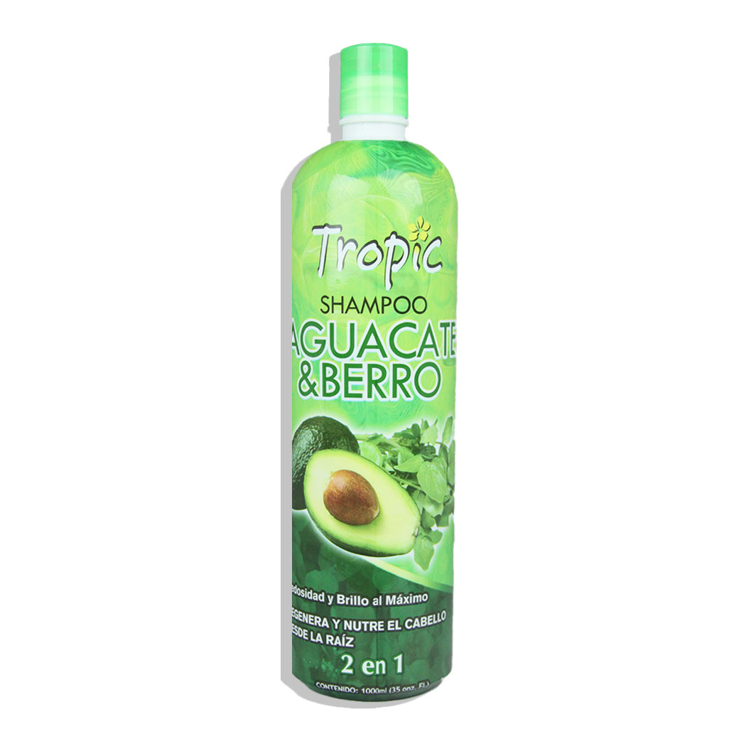 SHAMPOO TROPIC 2EN1 AGUAC Y BERRO 1000ML Imagen de SHAMPOO TROPIC 2EN1 AGUAC Y BERRO 1000ML