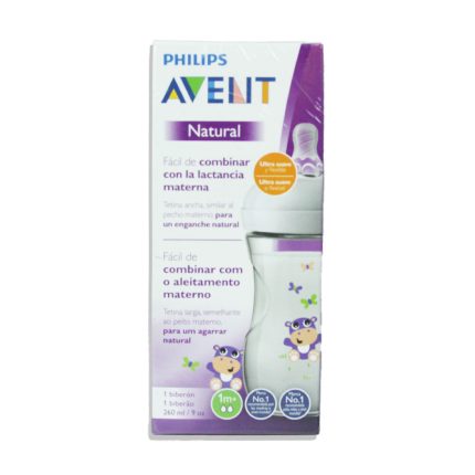 Imagen de BIBERON AVENT ANTICOLICO X 9 ONZ ROSADO