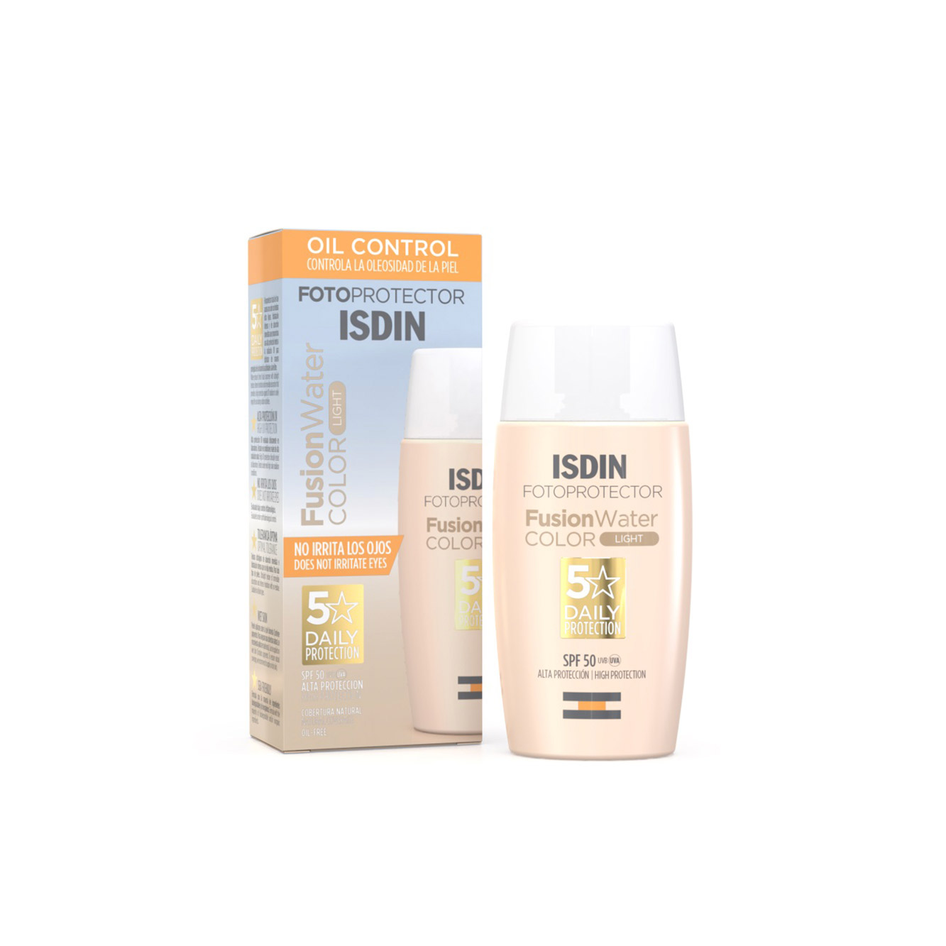 ISDIN FOTOPROTECTOR FUSION WATER COLOR LIGHT SPF50+ X 50 ML Imagen de ISDIN FOTOPROTECTOR FUSION WATER COLOR LIGHT SPF50+ X 50 ML
