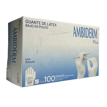 Imagen de GUANTE AMBIDERM PLUS LATEX TALLA CH