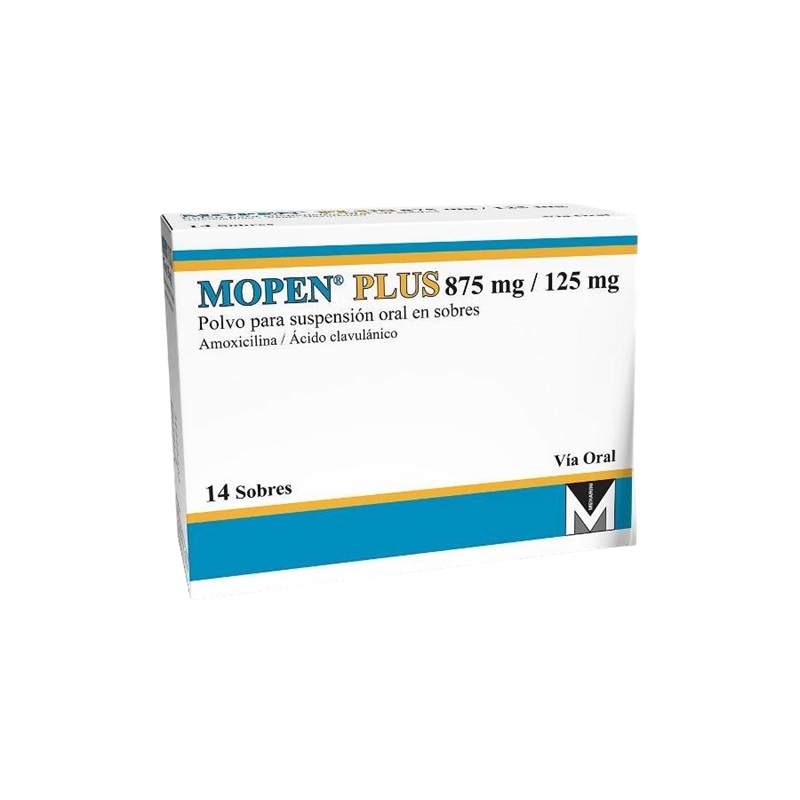 1018322 MOPEN PLUS 875MG/125MG X 14 SOBRES - Imagen 1