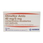OLMENOR AMLO 40MG/5MG X 28 COMPRIMIDOS RECUBIERTOS