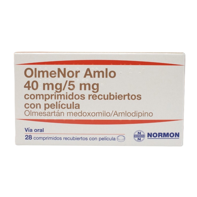 1018350 OLMENOR AMLO 40MG/5MG X 28 COMPRIMIDOS RECUBIERTOS - Imagen 1