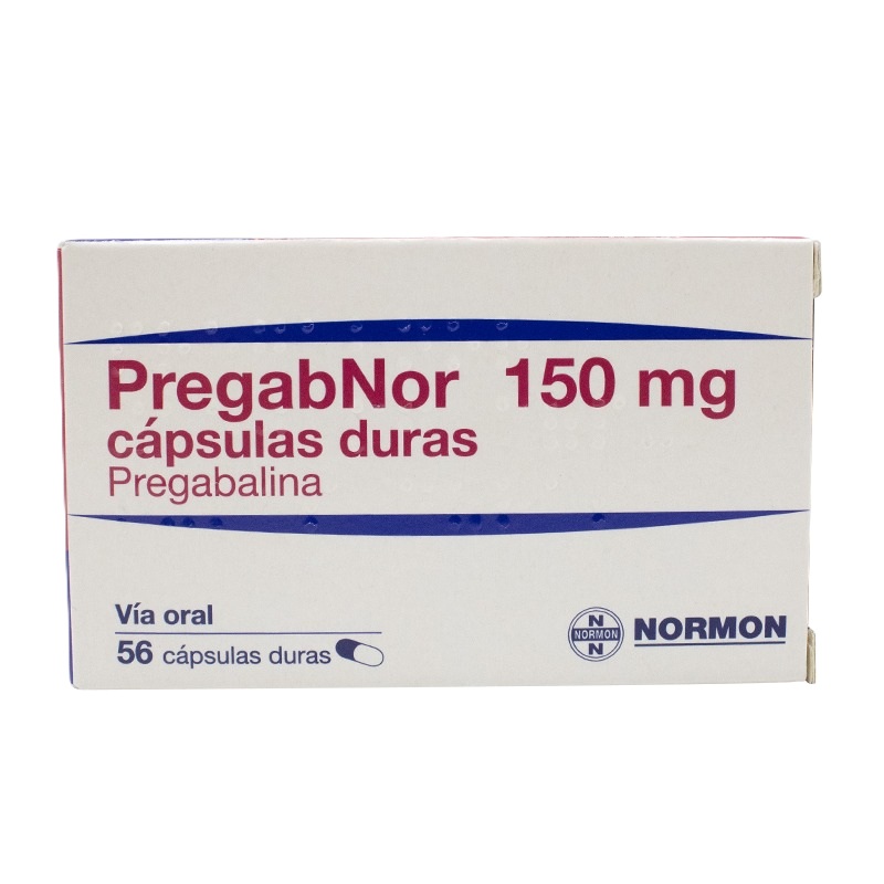 1018351 PREGABNOR 150MG X 56 CAPSULAS DURAS - Imagen 1