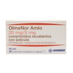 OLMENOR AMLO 20MG/5MG X 28 COMPRIMIDOS RECUBIERTOS