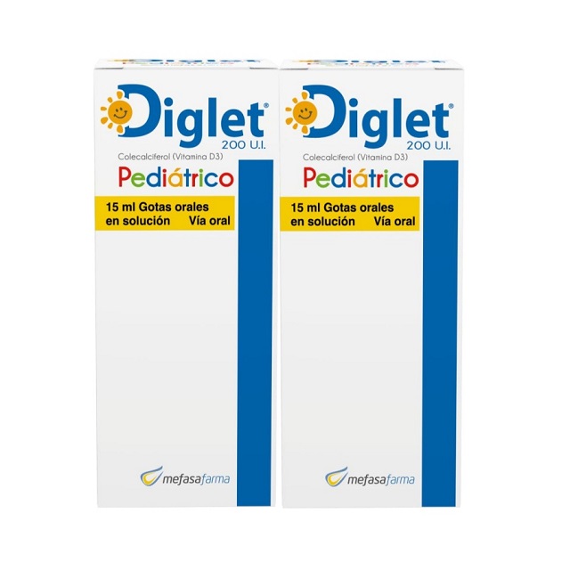 1018409 DIGLET 200 UI PEDIATRICO GOTAS ORALES X 15ML DUOPACK - Imagen 1