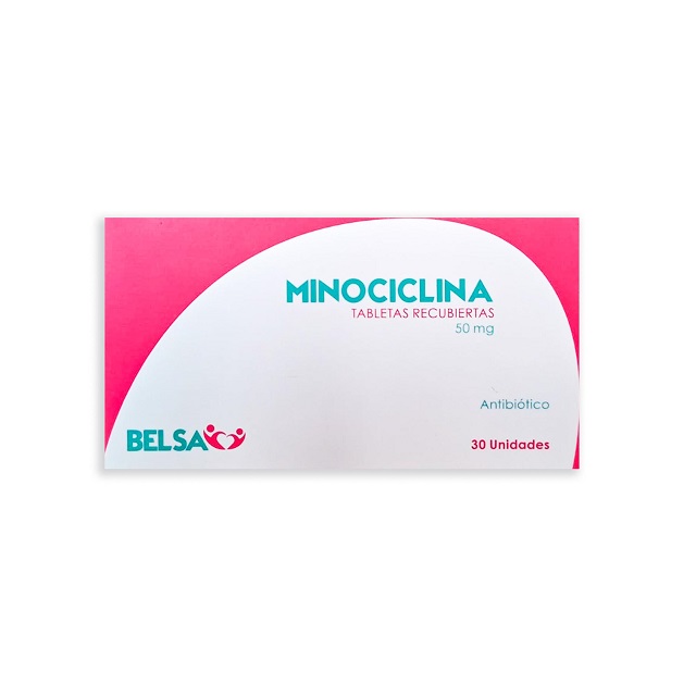 1018507 MINOCICLINA 50MG X 30 TABLETAS BELSA - Imagen 1
