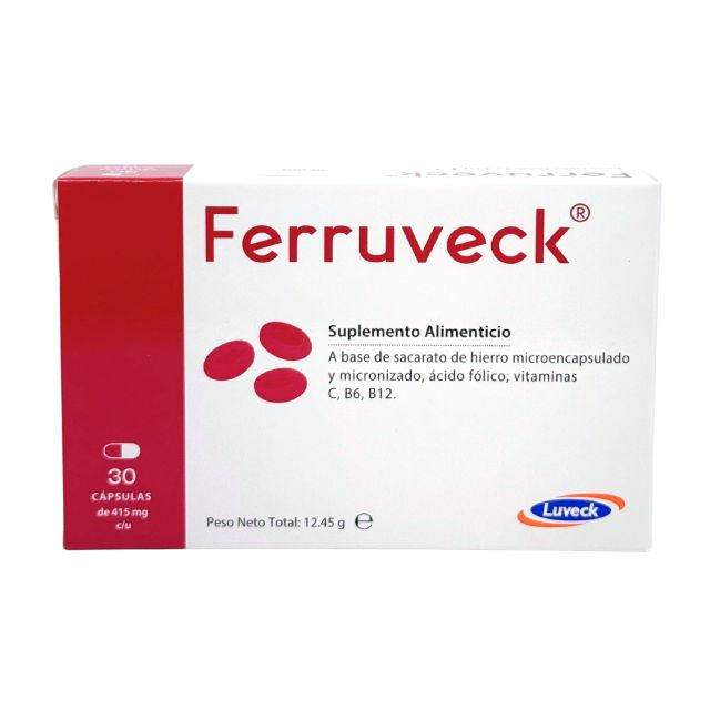 1018515 FERRUVECK SUPLEMENTO ALIMENTICIO X30 CAP - Imagen 1